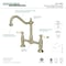 Kingston Brass KS1178PL Heritage Bridge Kitchen Faucet, Brushed Nickel KS1178PL - alternate 2